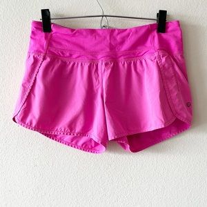 Lululemon Pink Speed Up Shorts